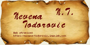 Nevena Todorović vizit kartica